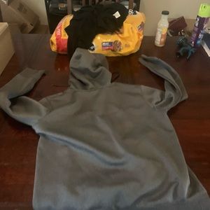 Under Armor blue and gray hoodie